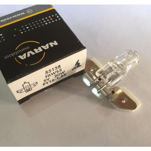 Made in Japan,for NARVA 55128 HLWS5 5V 20W PY16-1.25 halogen bulb,microscope light,5V20W lamp,not original