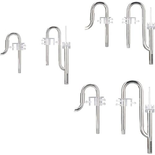 Aquarium Fish Tank Filter Inflow Outflow Lily Pipe Oil Film Remover Set Stainless Steel Tube with Surface Skimmer