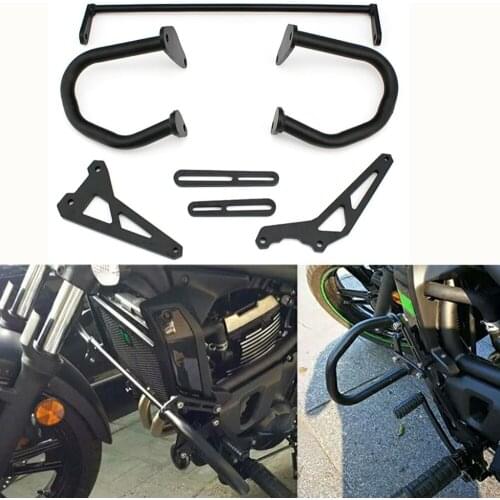 Highway Black Lower Engine Guard Crash Bar Bumper Protector Frame Sliders for Kawasaki Vulcan S 650 VN 650 VN650 2015 2016 2017