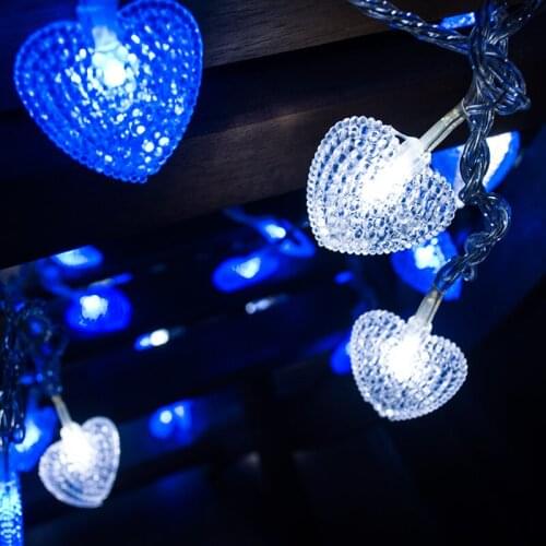Toprex 10m love herat led chain wedding decoration string lights garden decoration patio lights outdoor