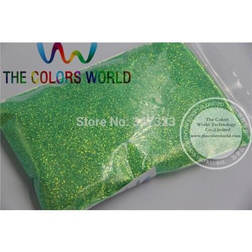TCR333 0.2mm fantastic Bullion Iridescent Green color Glitter Powder for nail,tatto art decoration DIY powder 1pack =50g
