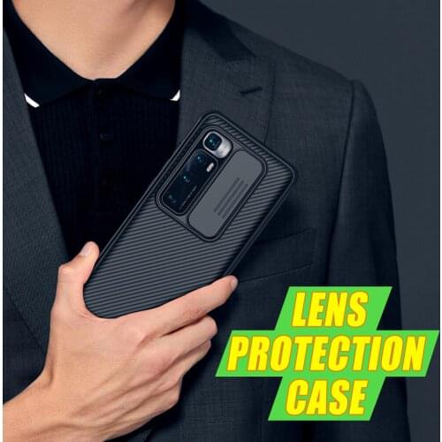 For Xiaomi Mi 10 Ultra Lens Protection Case NILLKIN CamShield Case Slide Camera Protection Back Cover For Mi 10 Ultra Phone Case