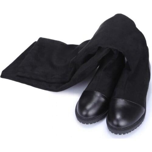 Autumn Womens High-quality Shoes Elastic Material Platform Womens Boots Nice New Knee Boots High Boots With Height Size 35-43