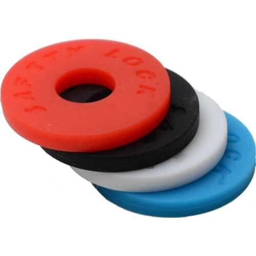 10PCS Multi Color Guitar Strap Block Rubber Safety Lock Washer for Acoustic Electric Guitar Bass Ukulele