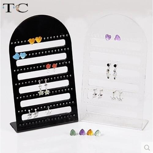 2pcs/Lot 126 Holes Earring Display Stand Acrylic Showing Rack Earring Storage Organizer Transparent Jewelry Holder