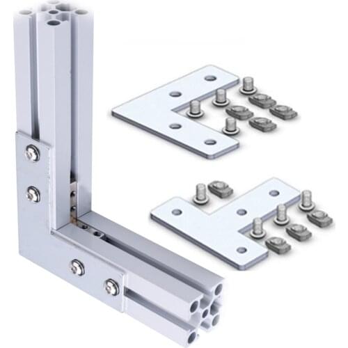 4 10 12 Pieces 20S 30S L T Type Joint Board Connecting Plate Corner Bracket for 2020 3030 Series Aluminum Extrusion Profile