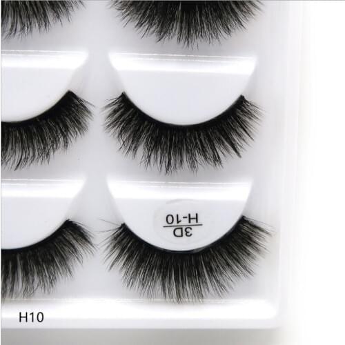5 Pairs Natural False Eyelashes Fake Lashes Long Makeup 3 D Mink Lashes Eyelash Extension Mink Eyelashes Beauty Dolls Eyelashes