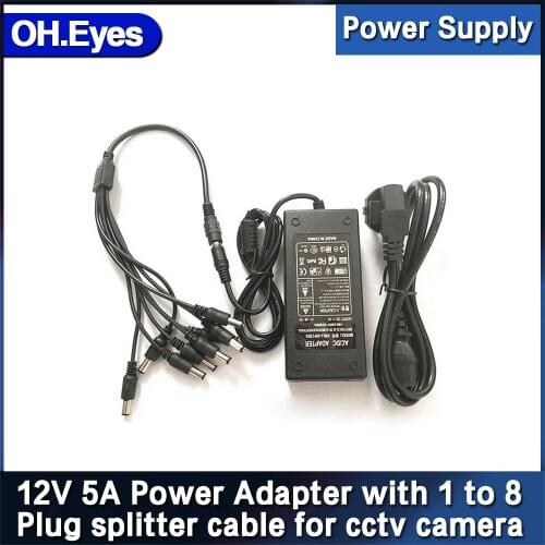 Lowest Price New AC Converter Adapter For DC 12V 5A 60W LED Power Supply Charger for 5050/3528 SMD LED Light or LCD Monitor CCTV