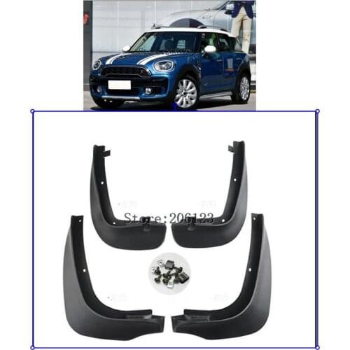Car Mud Flaps For Mini Countryman 2 F60 2017 2018 Mudflaps Splash Guards Mud Flap Mudguards Fender Styling