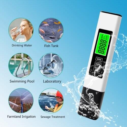 3 in 1 LCD Digital TDS EC PPM Meter Water Quality Purity Tester Drinking Monitor B2QB