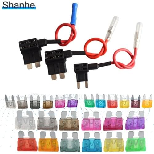 Fuse Holder Add a circuit TAP Adapter Mini Standard Blade Auto Fuse Car Fuse with holder