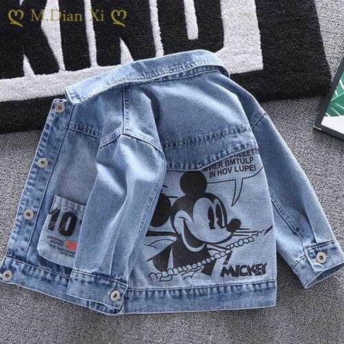 Top and Top Spring Autumn Kids Casual Jacket Girls Ripped Holes Jeans Coats Little Boys Girls Denim Outerwear Costume 12M-6Y