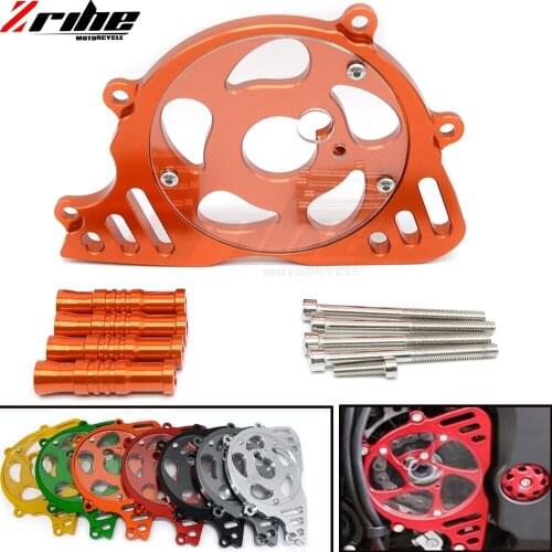For KAWASAKI Z1000 2010-2016 Motorcycle Accessories CNC Aluminum Front Sprocket Chain Guard Cover Left Side Engine Orange