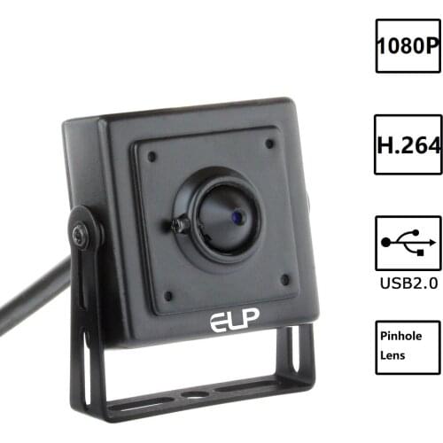ELP 1080P Full HD H.264 30fps Industrial Cam 3.7mm lens Mini Usb Webcam Camera CCTV With MIC Audio Microphone for ATM Kiosk