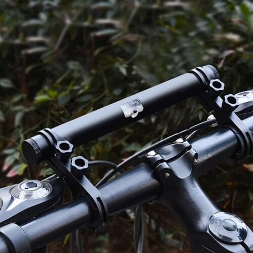 Bicycle Handlebar Extended Bracket Bike Headlight Mount Bar Computer Holder MTB Cycling Alloy Support Extender Flash Light