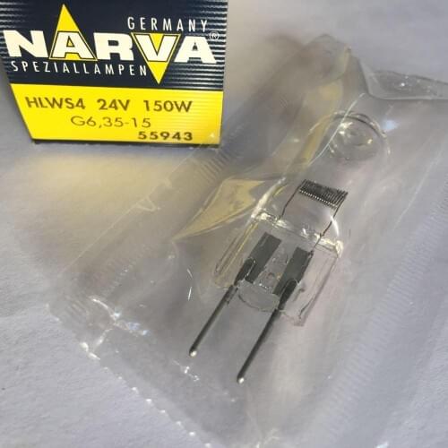 2pcs/lot,NARVA 55943 HLWS4 24V150W G6.35-15 halogen bulb,Mitutoyo Nikon projector,24V 150W projection lamp