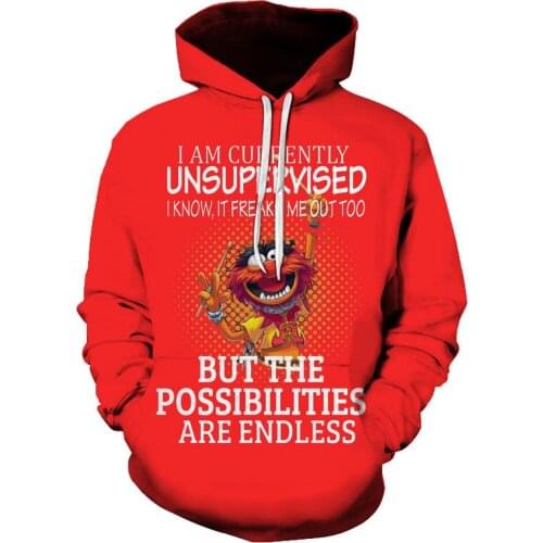 Fashion animationbape hoodie Harajuku style fashion printing men and women Kaciic casual daily plus size clothes anime sweater