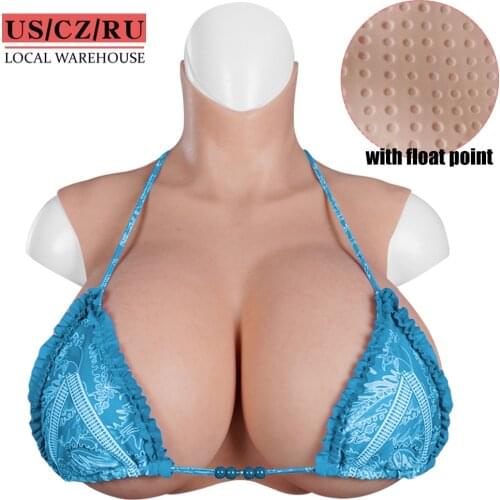 2021 New S Cup Breastplate For Crossdresser Upgrade Bloodshot Silicone Breast Forms Fake Chest Male To Female Boobs Drag Queen