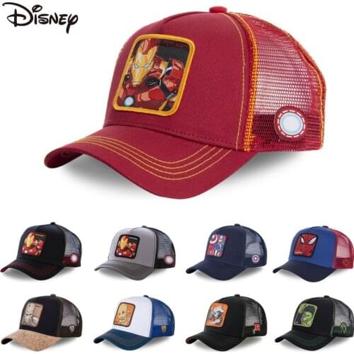 New Brand Anime Marvel Snapback Cap Cotton Baseball Cap Men Women Hip Hop Dad Mesh Hat Trucker Dropshipping