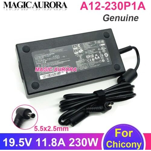 Original For Chicony 19.5V 11.8A A12-230P1A A17-230P1A A230A012L 230W AC Adapter Charger For MSI P65 CREATOR GS75 STEALTH Laptop