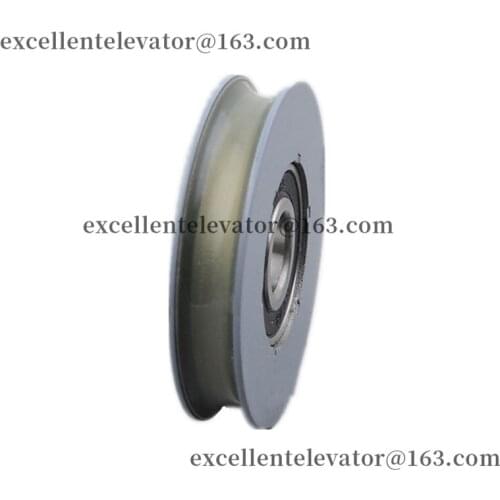 OD65mm W13mm Bearing 6202 65*13*6202 Elevator Door Hanger Roller Round Groove 65x13x6202 Use for Hitachi