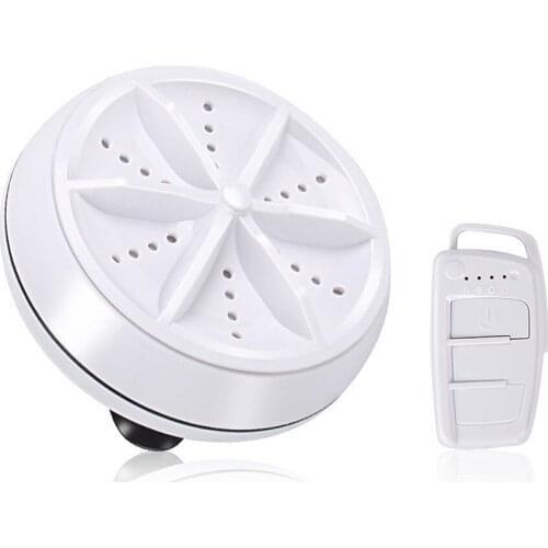 Portable Mini Washing Machine Ultrasonic Turbine Clothes Mini Washer with USB Cable Convenient for Travel Home Business Trip