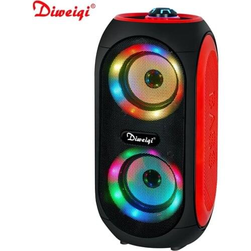 Portable Karaoke Bluetooth Speaker TWS Stereo Multifunctional Wireless Subwoofer Speaker Outdoor Radio Home Theater Music Player