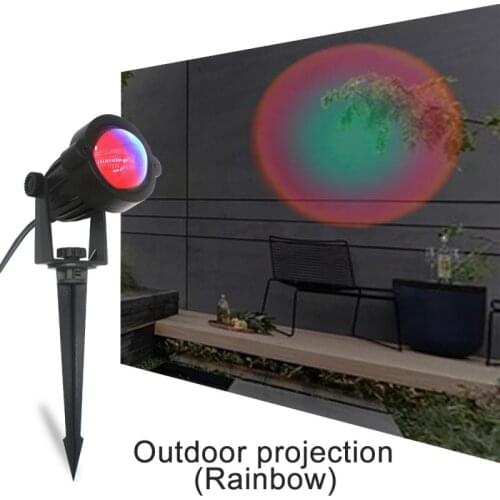 Sunset Projection Night Lights Live Broadcast Background Like Galaxy Projector Atmosphere Rainbow Lamp Decoration For Bedroom