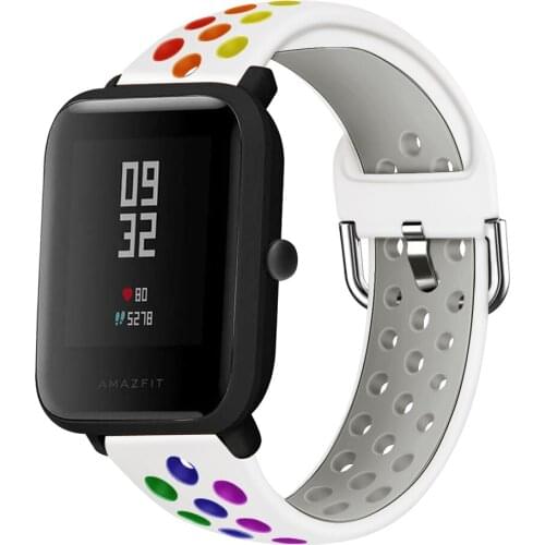 Sports Silicone Wrist Strap Bands For Huami Amazfit Bip BIT lite /S /U/ Pop /GTS 2 /Haylou LS02 Smart Watch Replacement Band