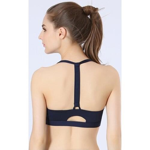 Sport Top Women Patchwork Quick Dry Breathable Cozy Yoga Running Training Body Building Workout Push Up Padded Sports Bra