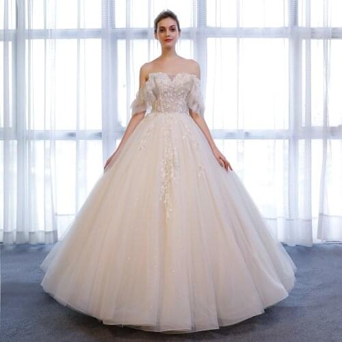 166 wedding dress 2020 lace apliques para laços vestido novia boho real price vestidos de novia corte princesa