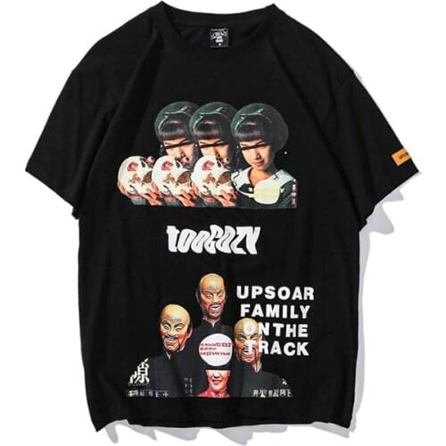 European American Style Short Sleeve Male Tide Chinese Wind Hip-hop Street BF Wind Original Design Embroidered Lovers T-shirt