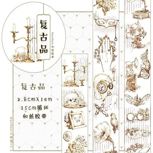 Vintage Little Things Washi Tapes Bullet Journal Masking Tape Adhesive Tape DIY Scrapbooking Washi Stickers