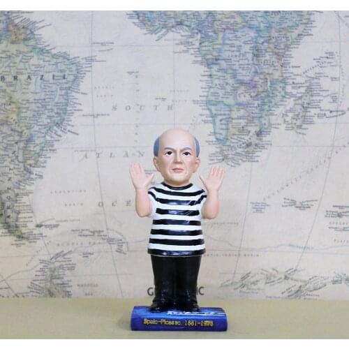 Vogue World Famous Person Statue Spain Artist Painter Pablo Picasso 15cm Figure Model Toys Gift Collect