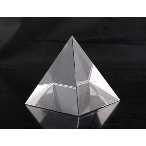 2017 free shipping high quality clear 60mm crystal glass crystal pyramid paperweight for divination