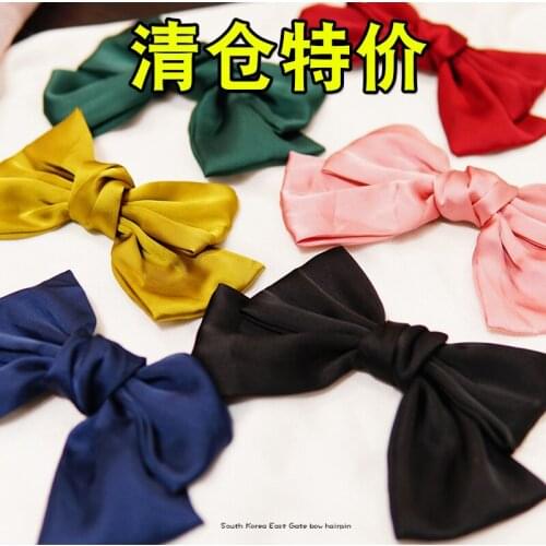 Factory Direct Big Bow Hair Clip Hair Band Hair Accessories Korean Dongdaemun Net Red Celebrity Inspired Back Head Spring Clip