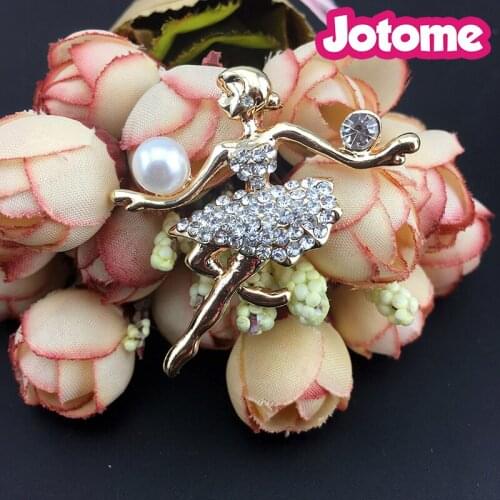10pcs/lot Fashion Best selling Dancing Ballerina Dancer Ballet Dance girl brooch pin