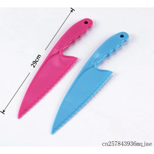 100pcs Plastic Pizza Cutter Knife Dough Cake Knife Cutting Utensils for DIY Baking Tools Kitchen Cooking Gadgets