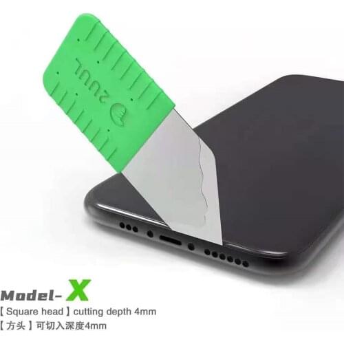 2UUL DA91 XYZ LCD Screen Opener Tools For Mobile Phone Disassembler 0.1mm Stainless Steel Card Removal Repair blade Pry piece