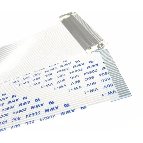 3pcs/lot High Quality flat cable 30pin 1.0mm pitch B type 25cm length FFC cable one end with FI-X30HL connector