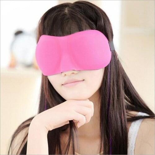 3D Portable Travel Sleep Rest Aid Eye Mask Soft Cover Eye Patch Hot sale Eyeshade Sleeping Mask Case MR006