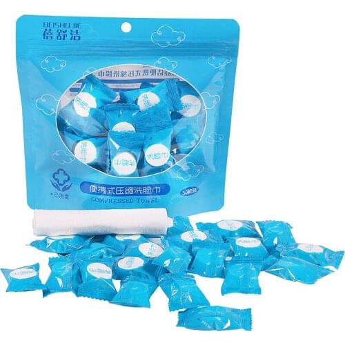 50/100pcs Disposable Napkins Compressed Towel Magic Mini Face Care Cotton Towels Portable Outdoor Sports Travel Tools