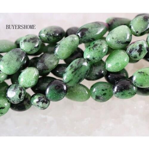 Loose Beads 6x7-8x11MM Natural Stone Red Zoisite Beads Fit Necklace Bracelet Earrings String 16" Free Shipping S066