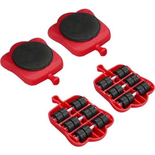 Furniture Mover Tool Heavy Stuffs Transport Lifter 4 Wheeled Mover Roller Bar