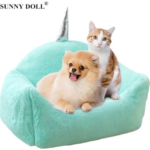 Dog Cat Bed House Four Seasons Multifunctional Dog Bed Mat Winter Warm Sleeping Cats Nest Dog Basket Pet Cushion Puppy Kennel