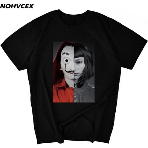La Casa De Papel T Shirt Money Heist Tees TV Series Men Short Sleeve House of Paper T-Shirt