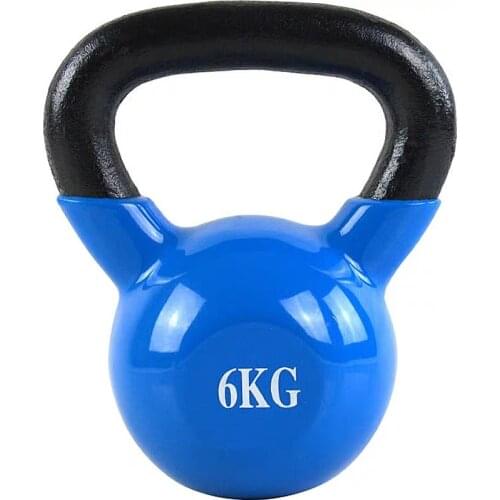 6KG Coated Kettlebells Suit For Unisex, Dumbbell Kettle Bell for Gym Fitness Strength Training, Household Kettle Bell