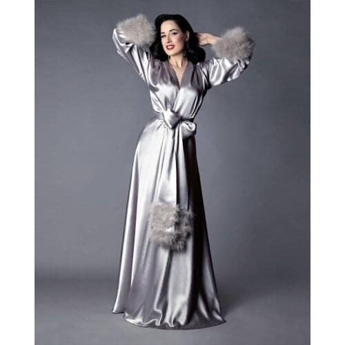 Womens Faux Fur Robe Maternity Dress Kimono Pregnant Prom Sleepwear Women Bathrobe Feather Nightgown Bridesmaid Shawel
