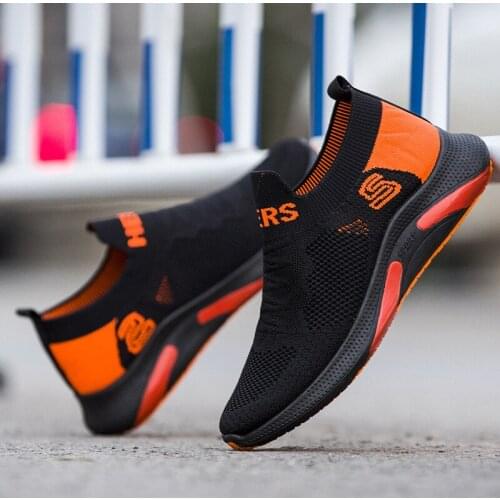 Fashion Men Casual Shoes Lightweight Breathable Men Women Black White Sneakers High Quality Mesh Soft Jogging Tennis Mens Shoes