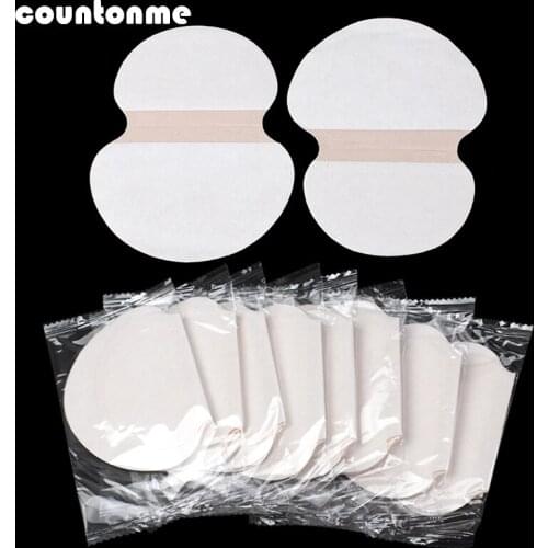 100pcs Summer Underarm Sweat Pads Disposable Armpit Absorbent Pads Ultra-thin Anti Perspiration Body Cleaning Dry Pads Deodorant